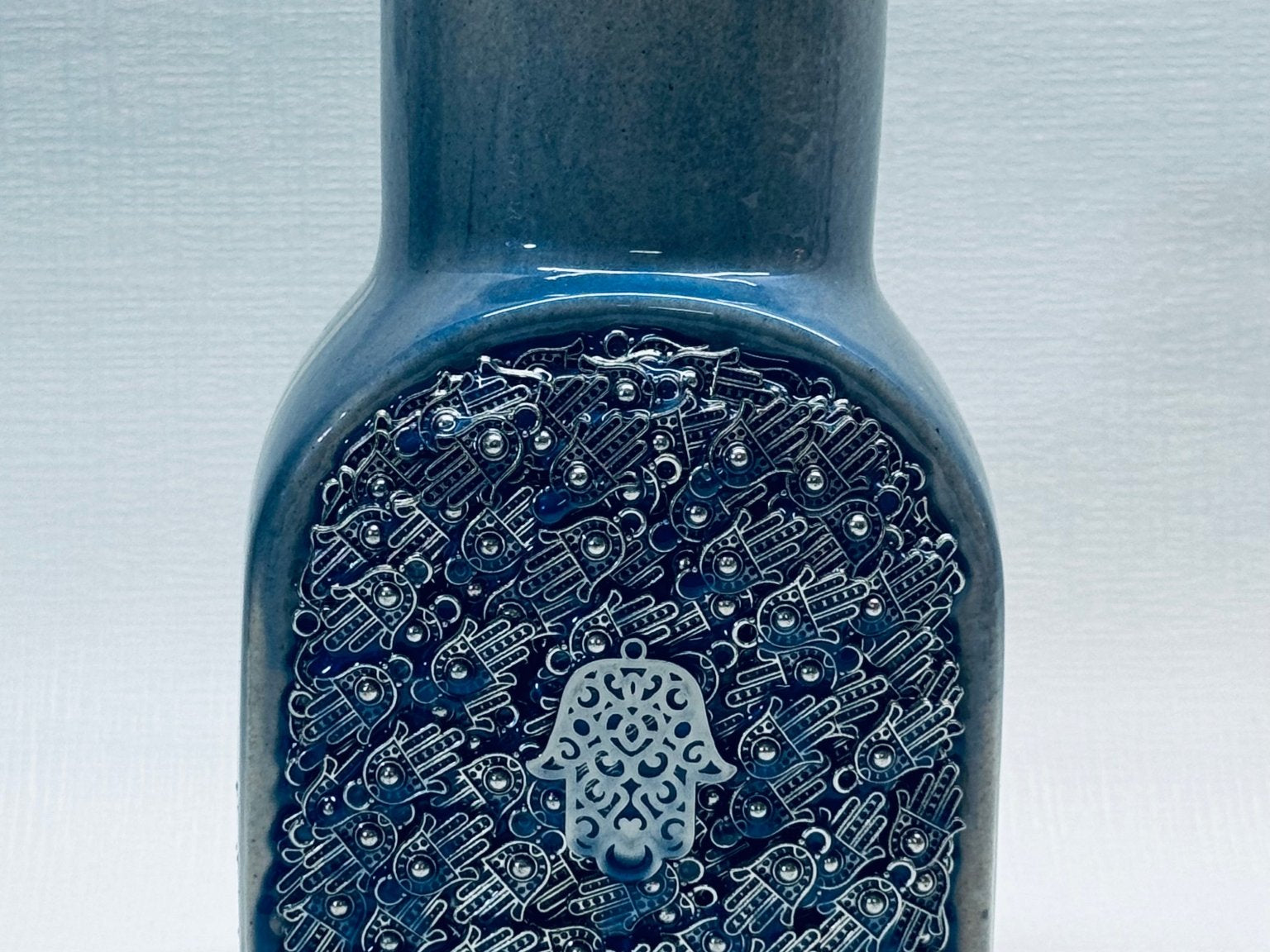 Small Ceramic Vase (blue resin) - JEWISHJOY.co