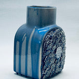 Small Ceramic Vase (blue resin) - JEWISHJOY.co