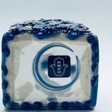 Small Ceramic Vase (blue resin) - JEWISHJOY.co