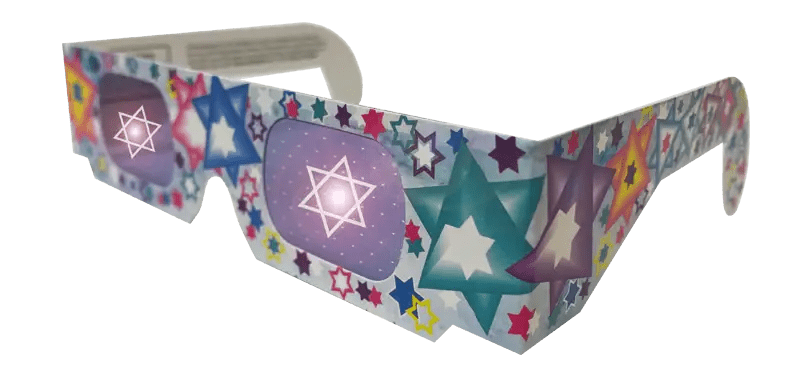 Star of David - 3D Glasses - JEWISHJOY.co