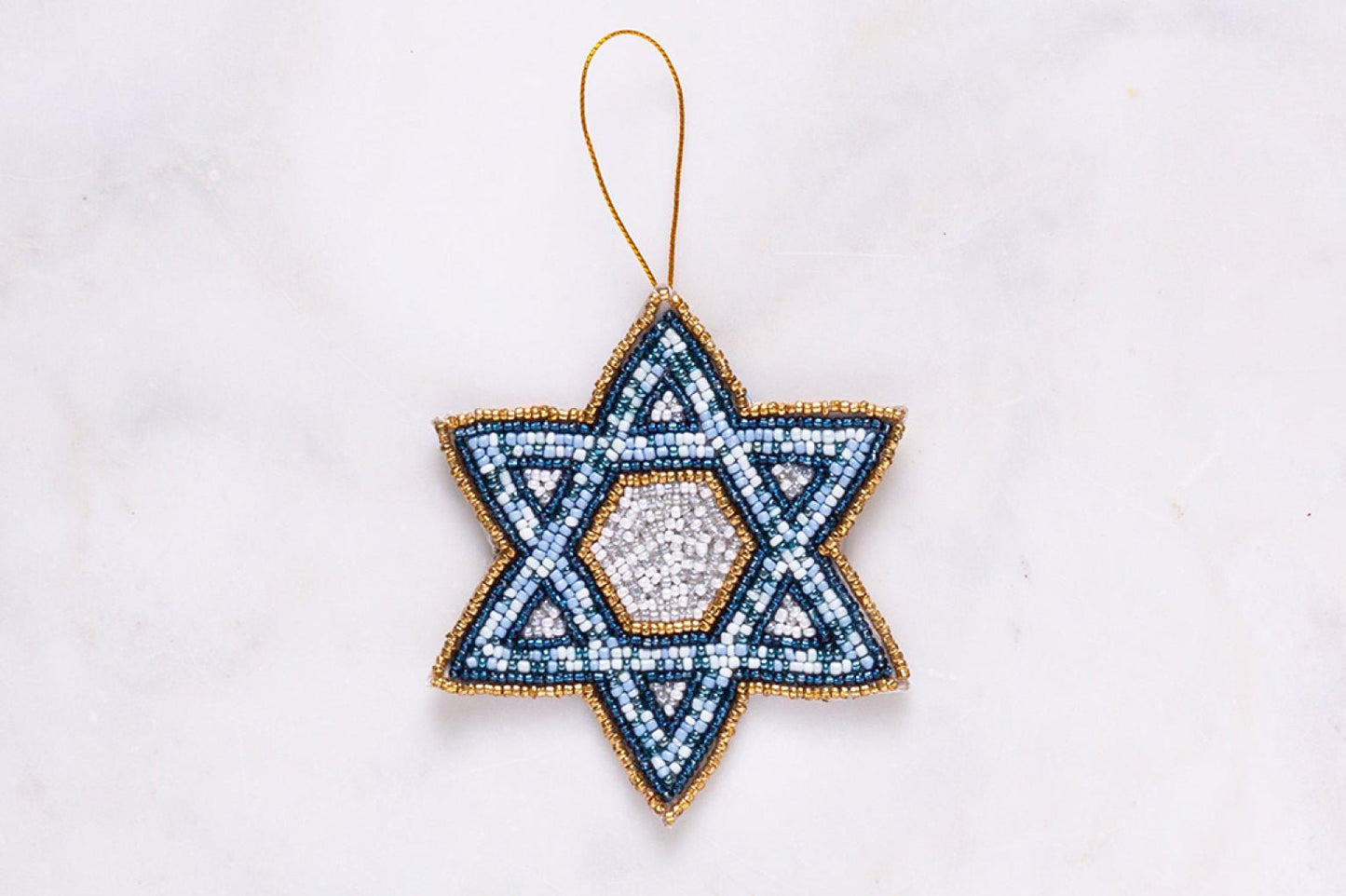 Star of David Beaded Ornament - JEWISHJOY.co