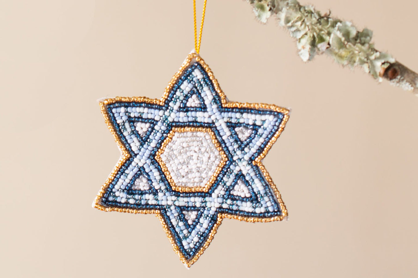 Star of David Beaded Ornament - JEWISHJOY.co