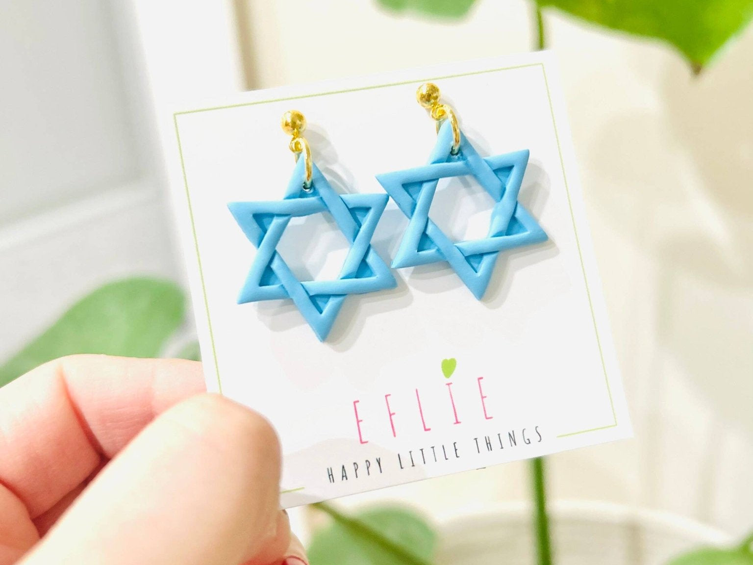 Star of David Dangling Earrings - JEWISHJOY.co