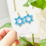 Star of David Dangling Earrings - JEWISHJOY.co