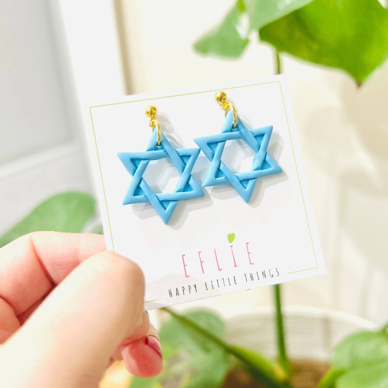 Star of David Dangling Earrings - JEWISHJOY.co