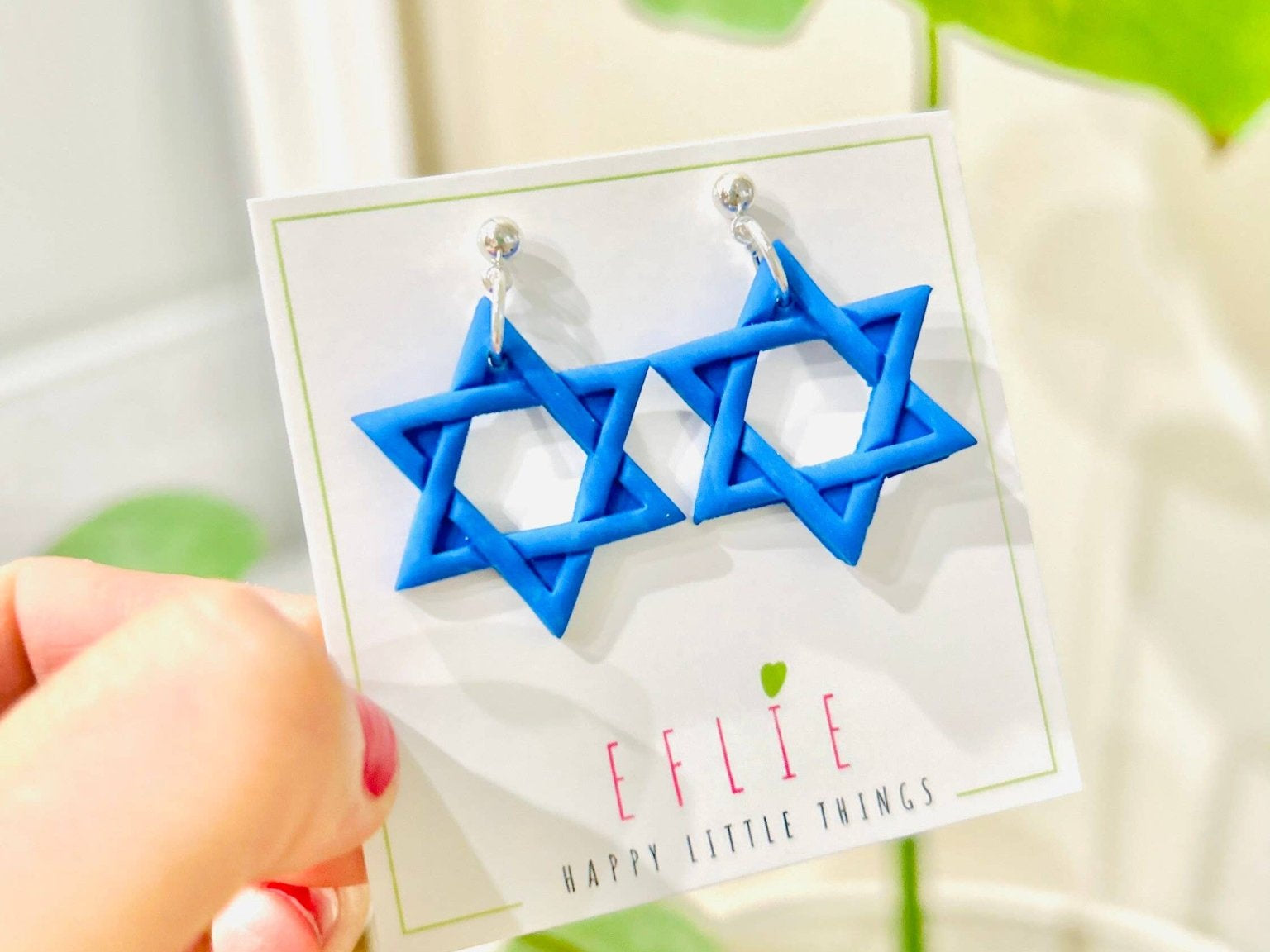 Star of David Dangling Earrings - JEWISHJOY.co