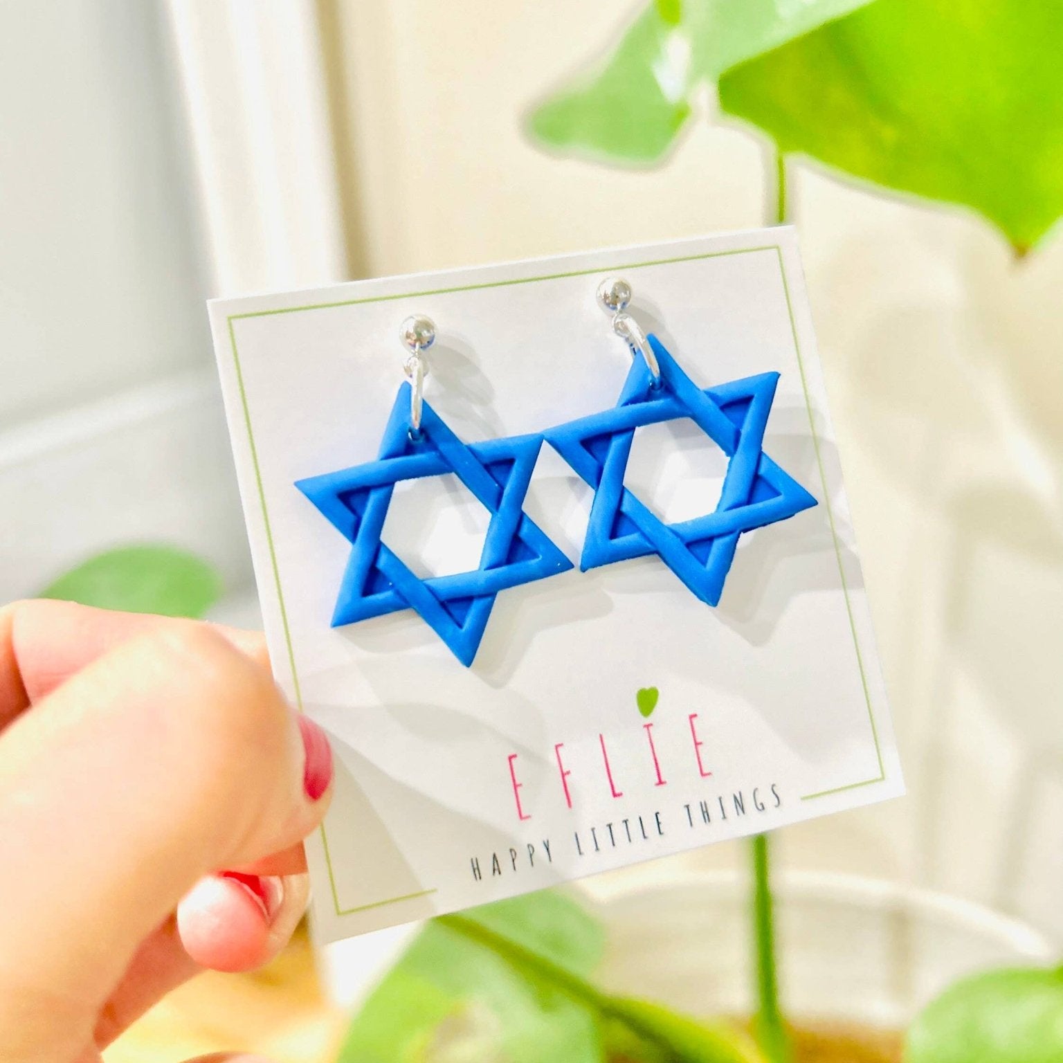 Star of David Dangling Earrings - JEWISHJOY.co