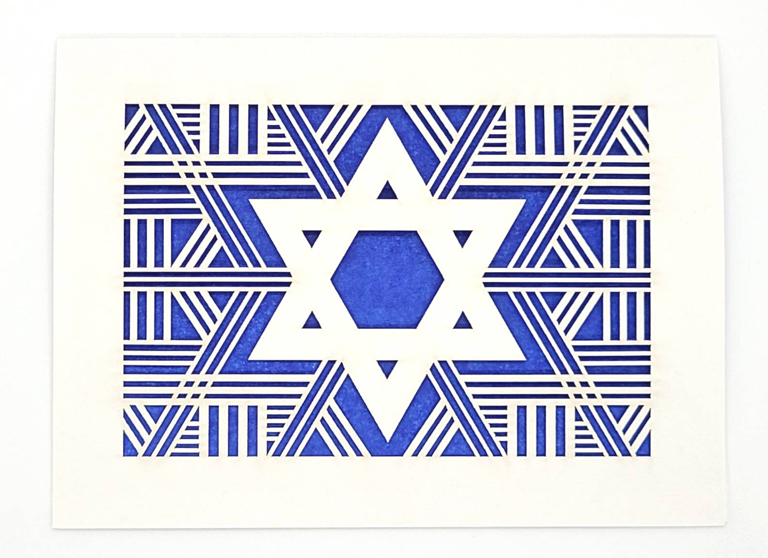 Star of David Papercut Card - JEWISHJOY.co