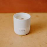 Sundown Candle (Matte White Ceramic) - JEWISHJOY.co