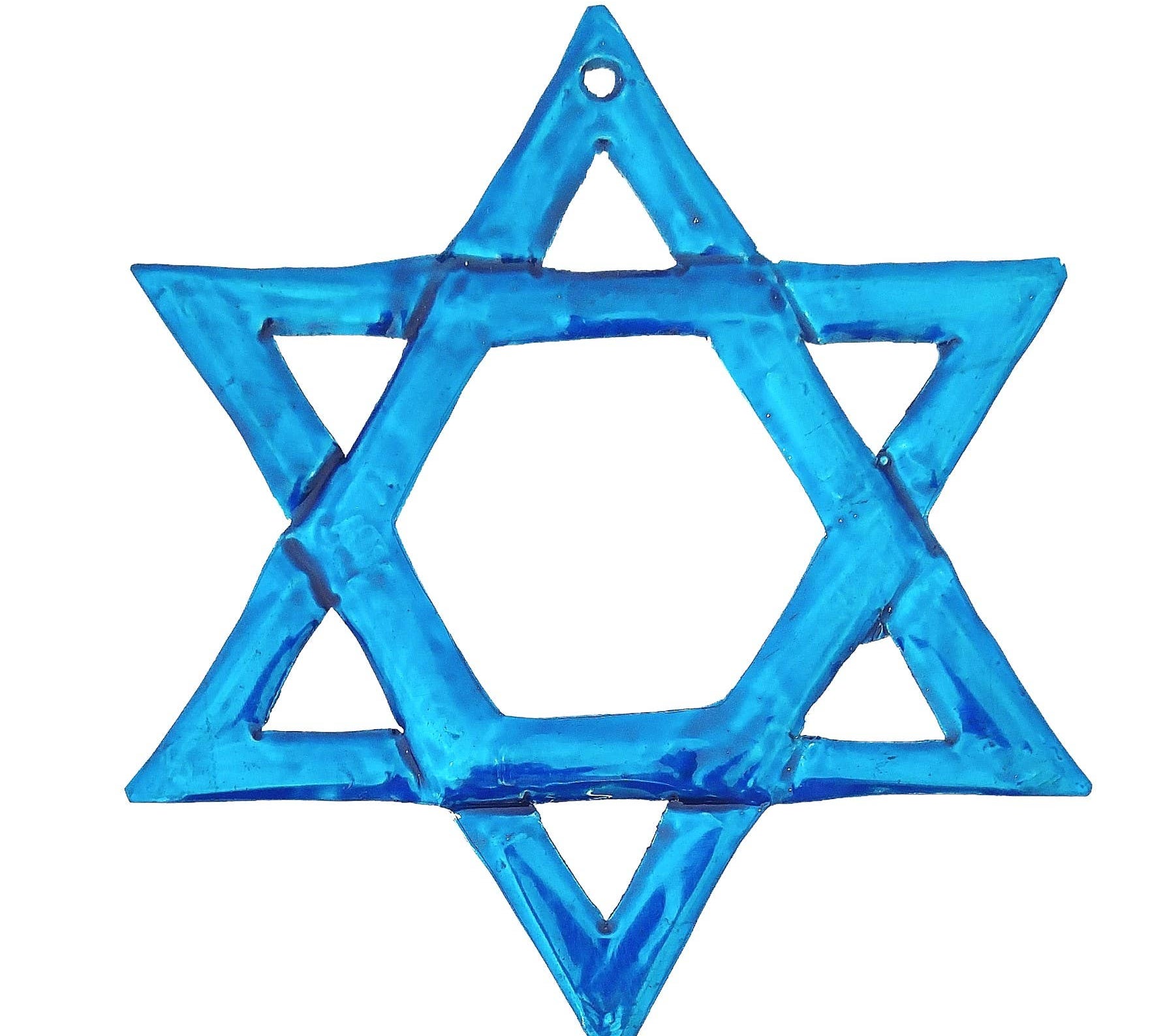 Tin Star of David Ornament / Hanging - JEWISHJOY.co