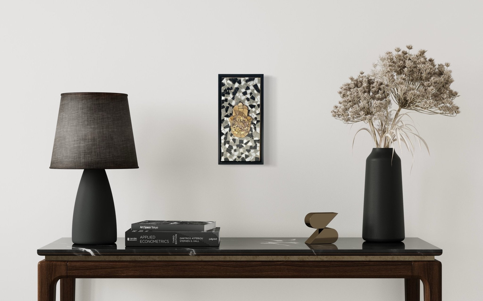 WALL ART | Mosaic Hamsa in Floater Frame - JEWISHJOY.co