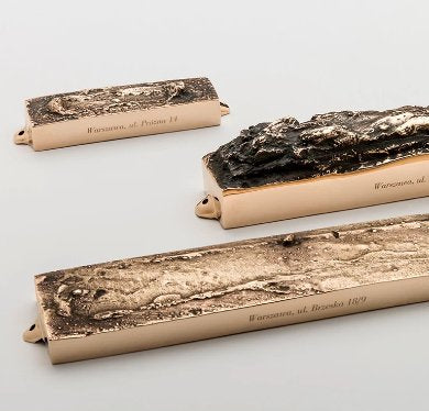 Warsaw Walicow 14 St. | Bronze Mezuzah - JEWISHJOY.co