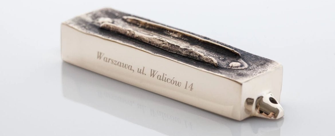 Warsaw Walicow 14 St. | Bronze Mezuzah - JEWISHJOY.co