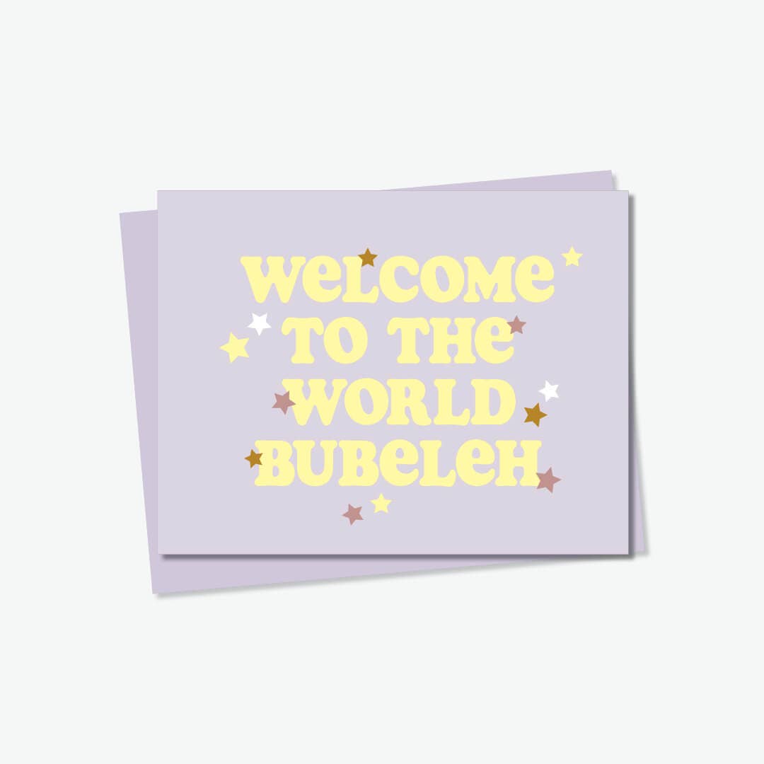 Welcome Bubeleh Card - JEWISHJOY.co