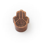 Wood Salt Cellar | Hamsa - JEWISHJOY.co