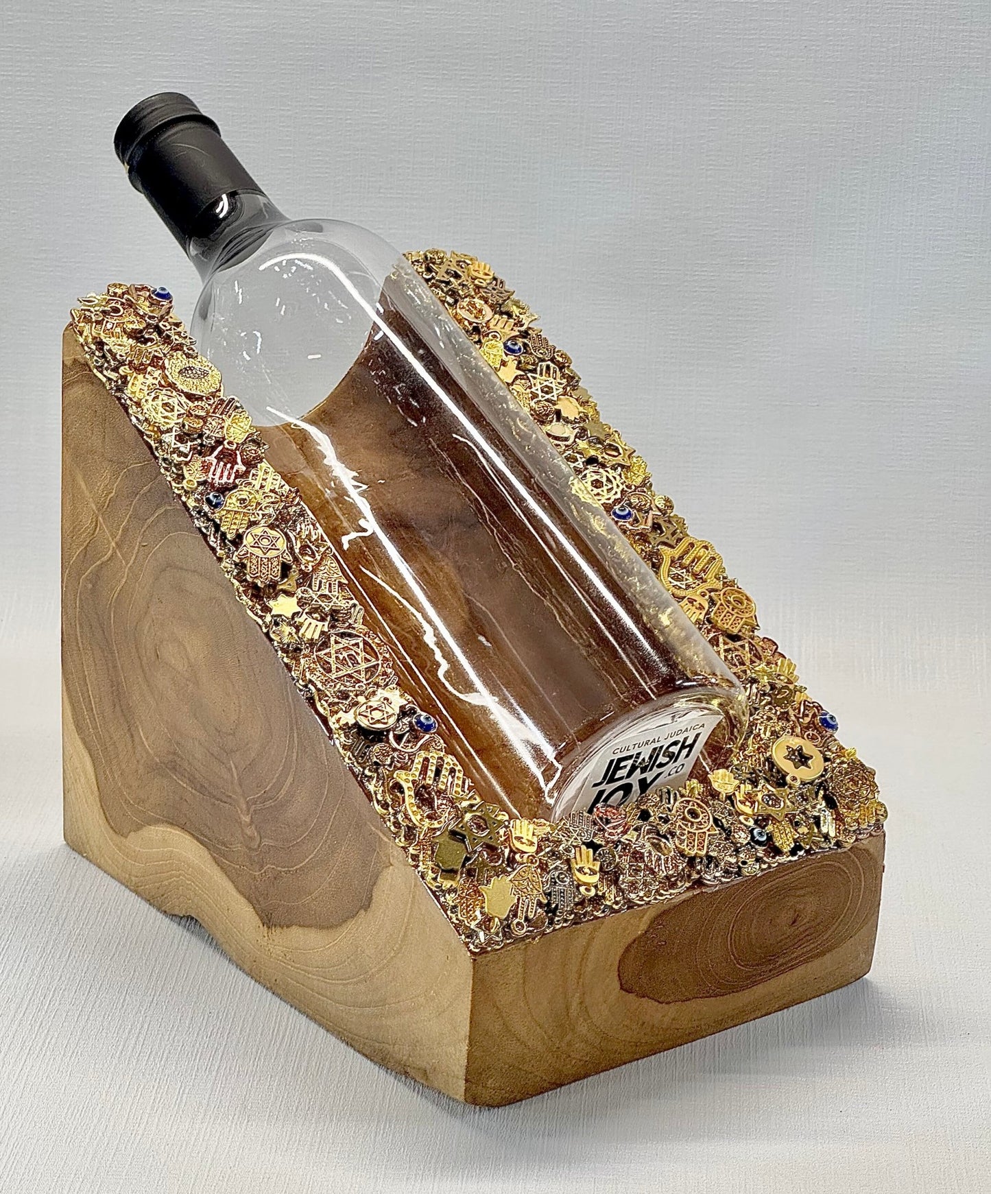 Wood Wine Holder | 01 - JEWISHJOY.co