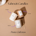 Yahrzeit Candle | Matte Creme (24 Hour) - JEWISHJOY.co