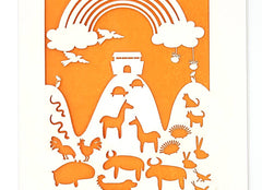 Noah's Ark Papercut Card