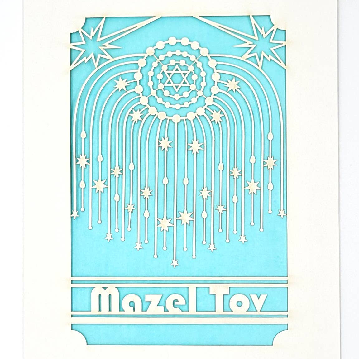 Mazel Tov - Congratulations Papercut Card